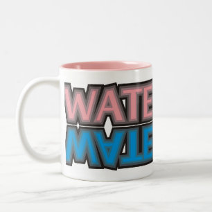 Caneca De Café Em Dois Tons rosa do pólo aquático