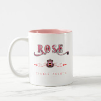 Caneca De Café Em Dois Tons Rosa Jewels Cafe Series de Jewels Arthur
