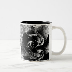 CANECA DE CAFÉ EM DOIS TONS ROSA PRETO