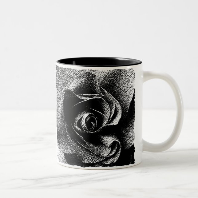 CANECA DE CAFÉ EM DOIS TONS ROSA PRETO (Direita)