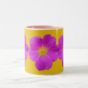 Caneca De Café Em Dois Tons Rosa selvagem 2