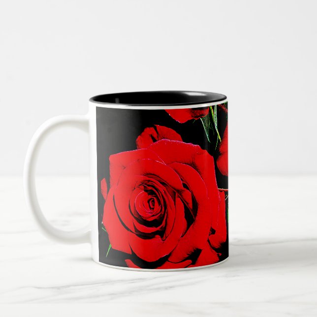 Caneca De Café Em Dois Tons Rosa Tea Mug (Esquerda)