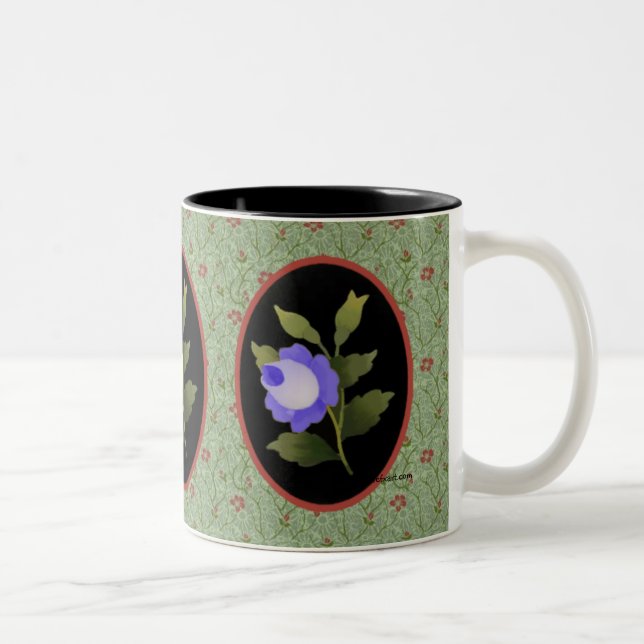 Caneca De Café Em Dois Tons Rosa Trio Mug (Direita)