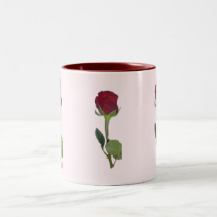 Caneca De Café Em Dois Tons Rosa vermelha