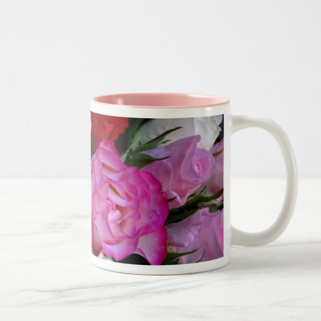 Caneca De Café Em Dois Tons Rosas Rosa (Direita)