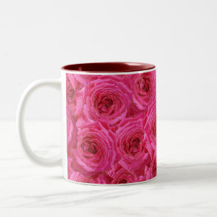 Caneca De Café Em Dois Tons Rosas vermelhas, flores, vermelho, amor