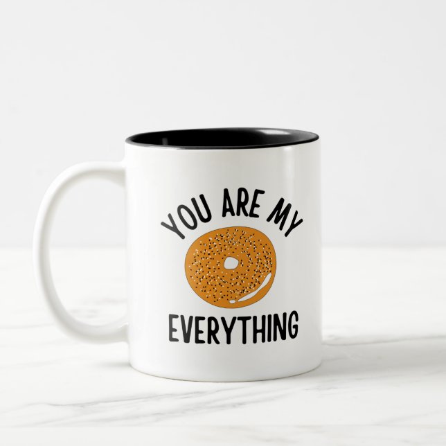 Caneca De Café Em Dois Tons Rosca Você É Tudo Para Mim Engraçado (Esquerda)