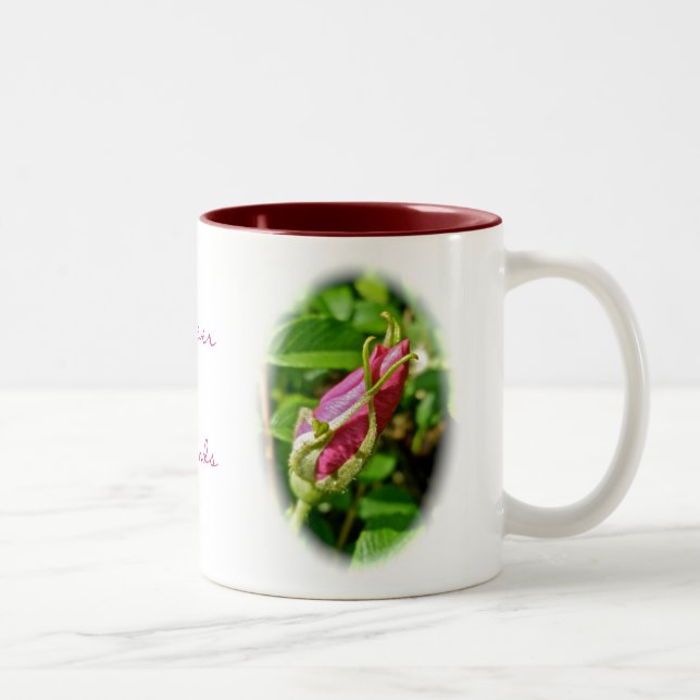 Caneca De Café Em Dois Tons Rosebud Forever Amigos Mug (Direita)