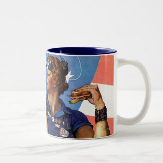 Caneca De Café Em Dois Tons Rosie o rebitador