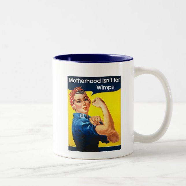 Caneca De Café Em Dois Tons Rosie o rebitador (Direita)