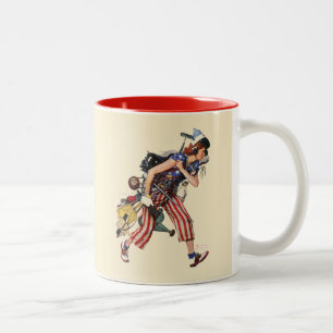 Caneca De Café Em Dois Tons Rosie para o resgate