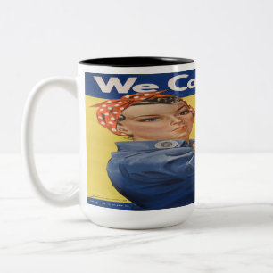 Caneca De Café Em Dois Tons Rosie the Riveter