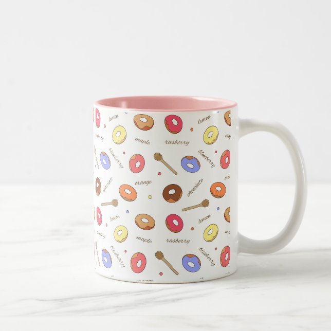 Caneca De Café Em Dois Tons Rosquinha Homemade 11 oz - Mug de dois tons (Direita)