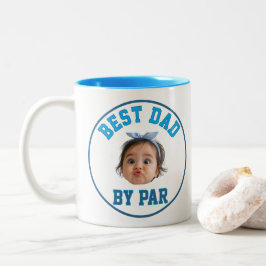 Caneca De Café Em Dois Tons Rosto Personalizado Melhor Pai Pela Par Novo Pai P