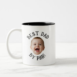 Caneca De Café Em Dois Tons Rosto Personalizado Melhor Pai Por Par