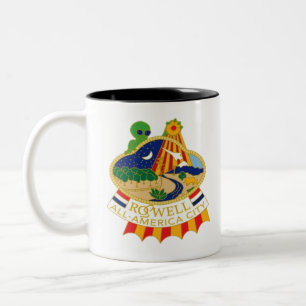 Caneca De Café Em Dois Tons Roswell Novo México