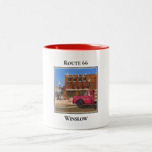 Caneca De Café Em Dois Tons Rota 66, Arizona Winslow