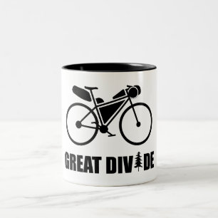 Caneca De Café Em Dois Tons Rota de Bikepacking de Divisor de excelentes