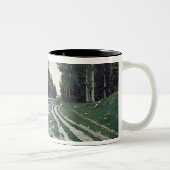 Caneca De Café Em Dois Tons Rota de Chailly de Claude Monet |, Fontainebleau (Direita)