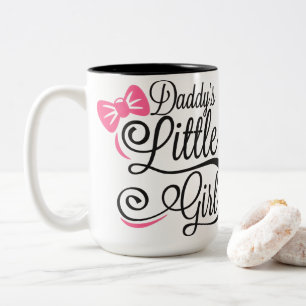 Caneca De Café Em Dois Tons Roteiro de Arco Rosa da Menina do Papai