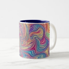 Caneca De Café Em Dois Tons Roteiros de cores