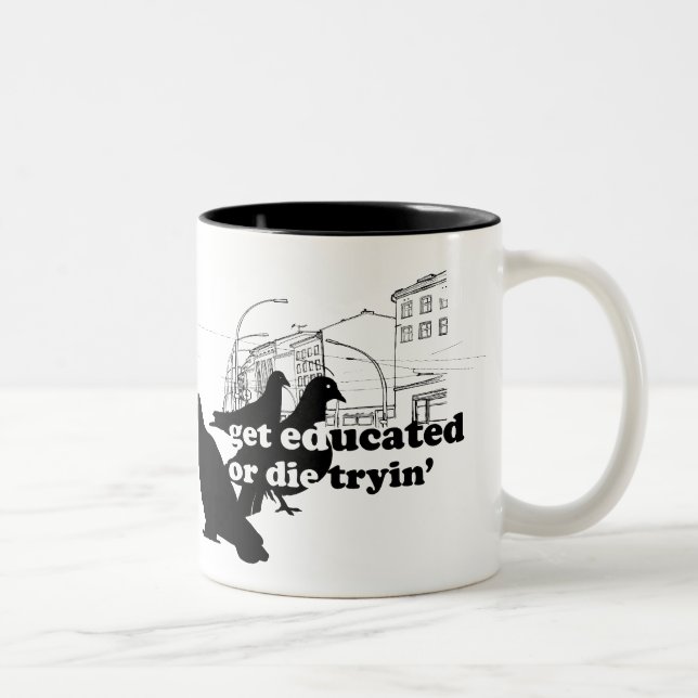 Caneca De Café Em Dois Tons Rothenhagen "Se Eduque" (Direita)