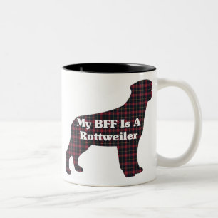 Caneca De Café Em Dois Tons Rottweiler BFF Mug