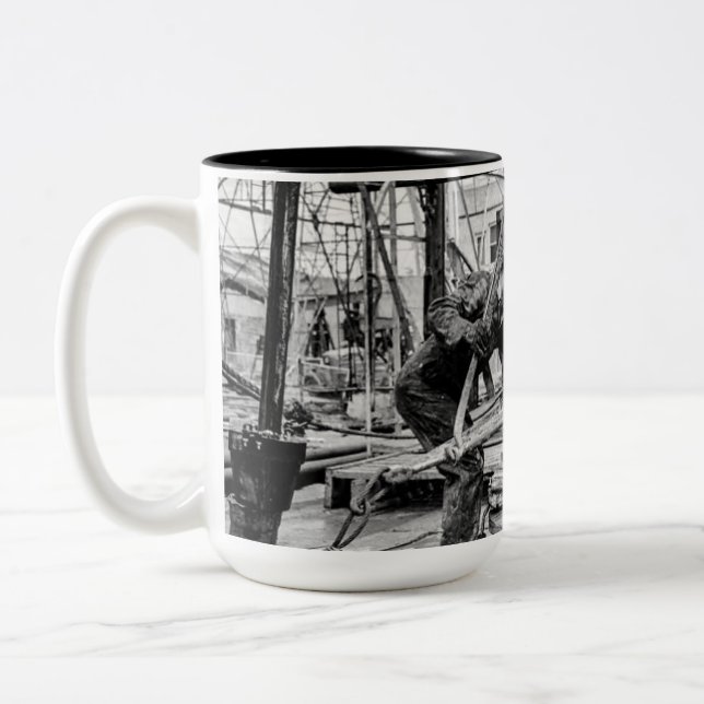 Caneca De Café Em Dois Tons Roughnecks do Texas Oil Field (Esquerda)