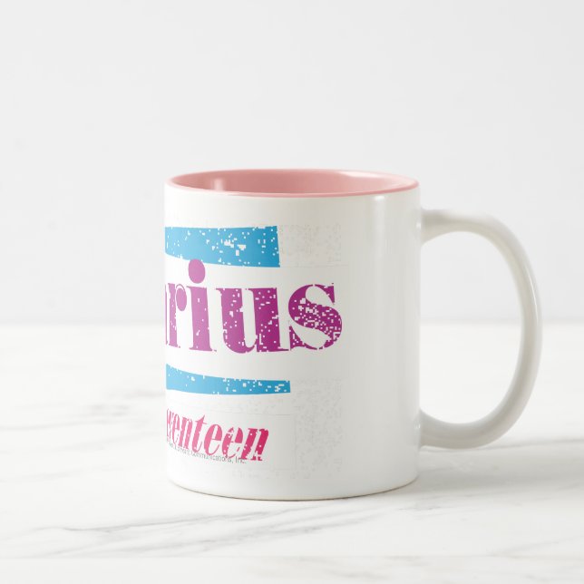 Caneca De Café Em Dois Tons Roxo do Aquário (Direita)