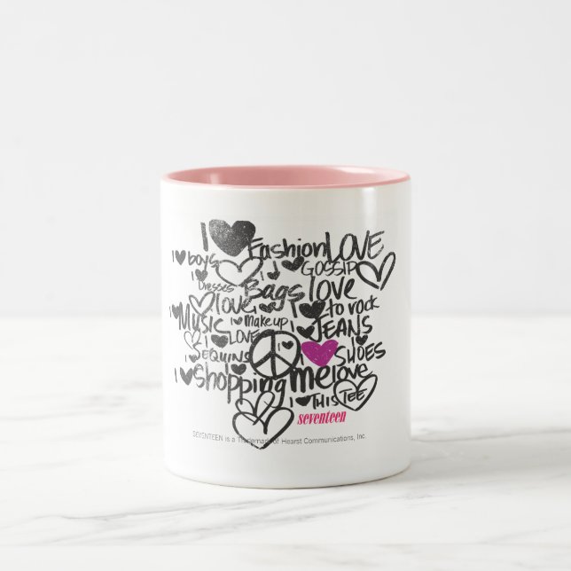 Caneca De Café Em Dois Tons Roxo dos grafites (Centro)