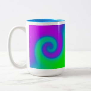 Caneca De Café Em Dois Tons Roxo Verde Roxo