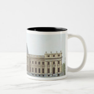 Caneca De Café Em Dois Tons Royal Palace em Laken, vista do parque, de '