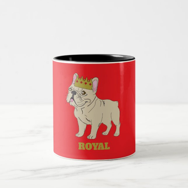Caneca De Café Em Dois Tons Royal Pup (Centro)