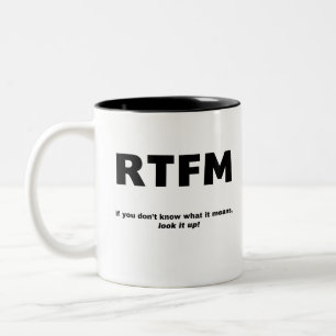 CANECA DE CAFÉ EM DOIS TONS RTFM