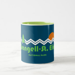 Caneca De Café Em Dois Tons Rua de Wrangell.