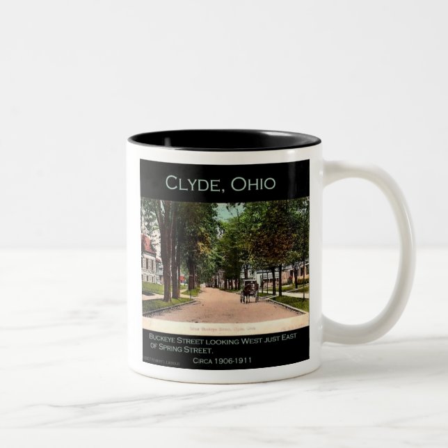 Caneca De Café Em Dois Tons Rua do Buckeye (Direita)