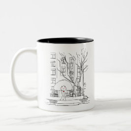 Caneca De Café Em Dois Tons Rua do Poodle
