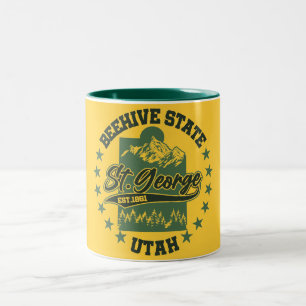 Caneca De Café Em Dois Tons Rua, George, Utah