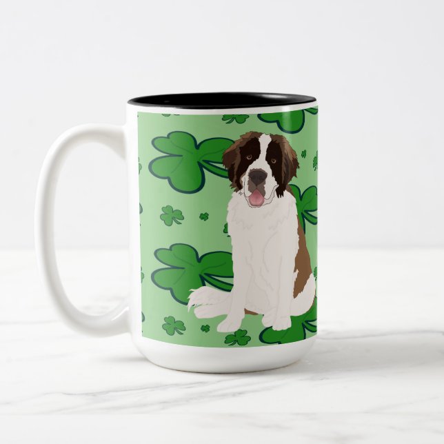 Caneca De Café Em Dois Tons Rua, Santo do Dia de Patrick Bernard (Esquerda)