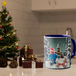 Caneca De Café Em Dois Tons Rudolph & Friends mug