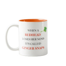 Ruiva Perde a Cabeça Ginger Snaps Shamrock Engraça