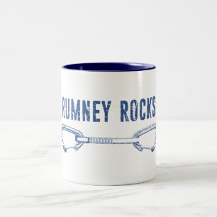 Caneca De Café Em Dois Tons Rumney Rocks Escalando rapidamente
