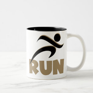 Caneca De Café Em Dois Tons RUN Tan