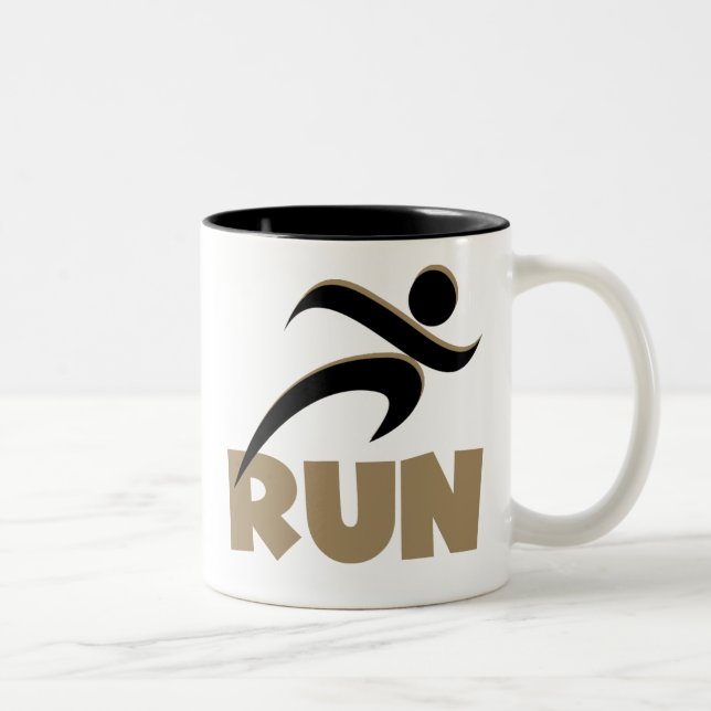 Caneca De Café Em Dois Tons RUN Tan (Direita)