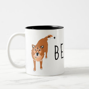 Caneca De Café Em Dois Tons Ruptura do urso