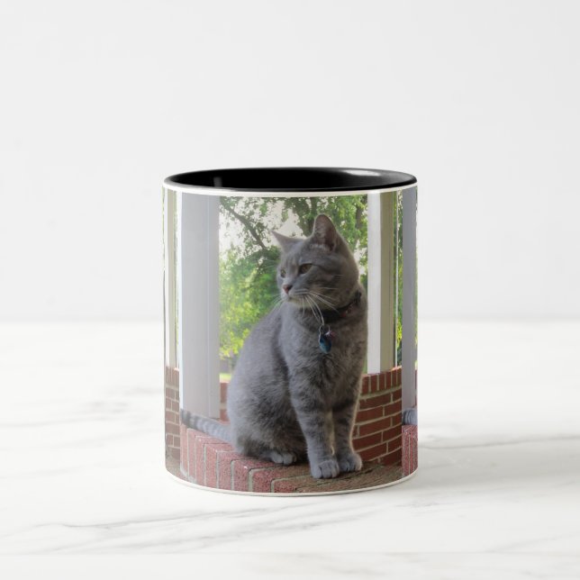 Caneca De Café Em Dois Tons Russ The Cat Mug (Centro)