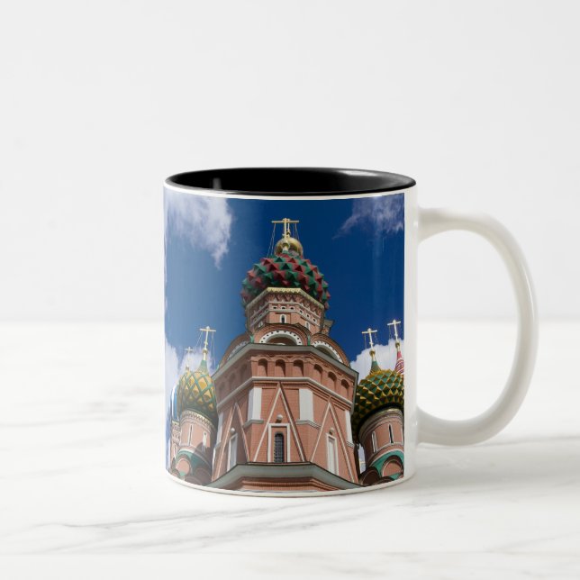 Caneca De Café Em Dois Tons Rússia, Moscou, Praça Vermelha. Rua, Basil 2 (Direita)