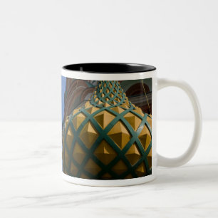 Caneca De Café Em Dois Tons Rússia, Moscou, Praça Vermelha. São Basílio