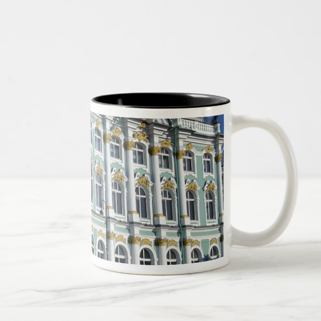 Caneca De Café Em Dois Tons Rússia, Ruas. Petersburgo, Palácio de Inverno, Os  (Direita)