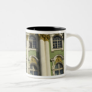 Caneca De Café Em Dois Tons Rússia. São Petersburgo. Palácio de Inverno. Hermi
